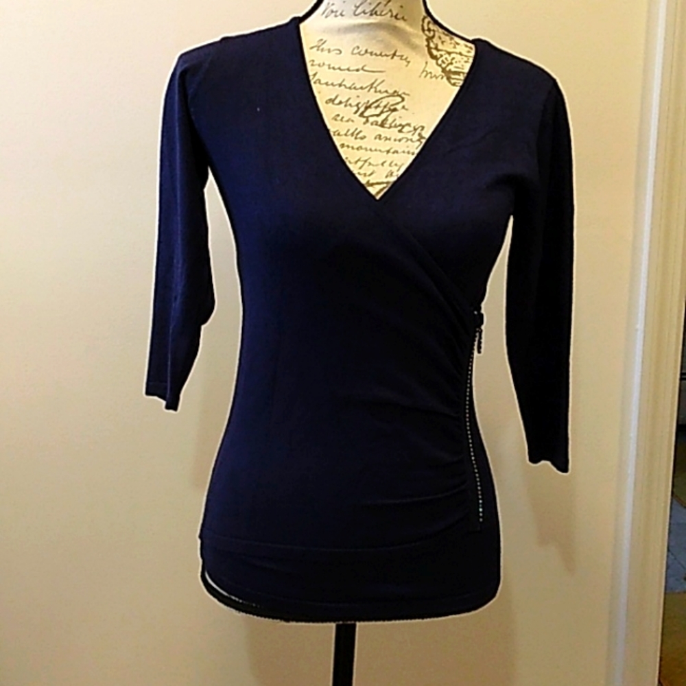 Say what? sweater dark blue